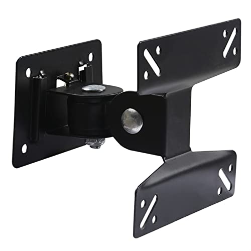 GLigeT Monitor Arm Gas Wall Mount Monitor Bracket, Full Motion 14-24 Inch 180° Swivel and Tilt TV Mount Bracket, Sturdy Steel LED LCD Monitor Holder Bracket, Black Monitor Desk Mount