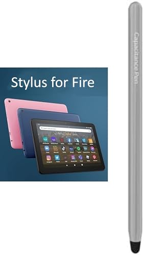Stylus Pen for AMZ Fire Tablet, Pen for Fire HD 10 Stylus, for Fire Max 11 Pen, for Fire HD 8 Pen, for Fire 7 Pen, for Fire Kids Tablets Touch Screen Stylus Pen (Gray) - color: Gray