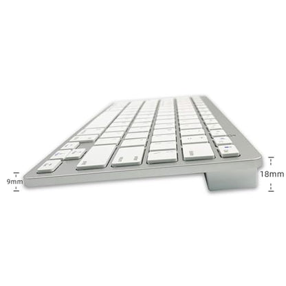 Wireless Spanish Keyboard, Minority Language Keypad Ultra Thin Lightweight Silent Bluetooth Keyboards for Laptop/PC/Tablet/Desktop/Smart TV Teclado Español (Spanish) - style: Spanish