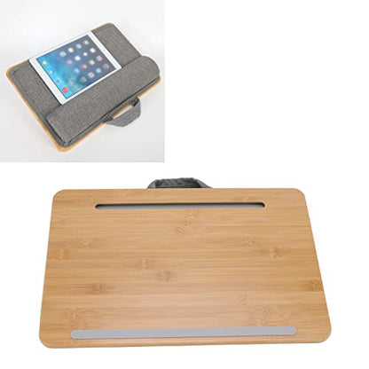 Lap Desk, Ergonomic Design 17 Inch Laptop Lap Desk, Soft and Stable Cushion, 42x27.5cm Small Size Portable Multifunctional Laptop Stand for Bed Sofa Couch