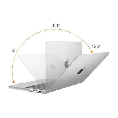 MOSISO Compatible with MacBook Pro 14 inch Case M5 2026 M4 2025 M3 M2 M1 2024-2021 A3427 A3426 A3434 A3112 A3185 A3401 A2918 A2992 A2779 A2442,Hard Case&Keyboard Skin&ScreenFilm&Pouch, Frost - color: Frost