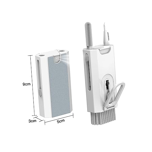 ibasenice Cleaning Kit with Brush for Earphone Headphone Laptop and Phone Screen Multi-Functional Dust Removal Tools for Electronics Maintenance