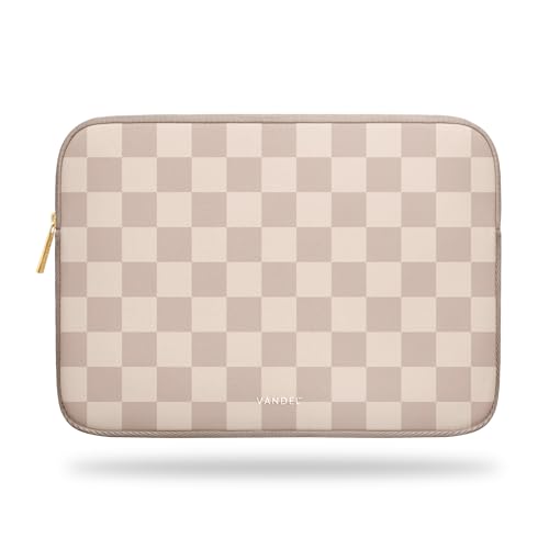Vandel Slim & Protective Laptop Sleeve for 15-15.6 Inch Laptops. for MacBook Air 15, MacBook Pro 15, Acer Aspire, 15” Chromebooks, Asus Zenbook 15.6, Lenovo IdeaPad/Flex/Yoga - color: a. Neutral Checker, size: 15 Inch
