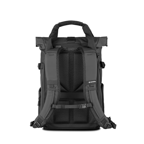 WANDRD PRVKE Rolltop 15L V4 Photography Bundle – Compact Travel Camera Backpack with Essential Camera Cube and Laptop Sleeve - color: Black, size: 15L (Photography Bundle), style: Rolltop