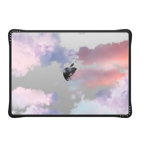 CASETiFY Impact MacBook Pro 14" (M1-M5) Case [Enhanced Protective Corner Design/Ventilation Cutouts/Anti-Slip Grip] - Clouds - Clear Black - color: Clouds, size: MacBook Pro 14