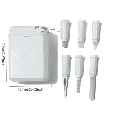 7-in-1 Cleaning Kit: Multifunctional Cleaning Tool Set (for AirPods, Keyboards, Mobile Phones, & Cameras) — Includes Multi-Purpose Deep-Cleaning Brushes and Portable Storage Case
