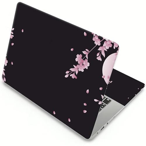 Laptop Skin Sticker Laptop Cover for 12" 13" 13.3" 14" Laptop Stickers,Reusable Skin Sticker Cover Personalized Art Waterproof & Scratch-Resistant Protector Case,Sakura Cherry Blossom - color: Sakura Cherry Blossom