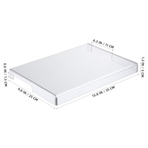Transparent Acrylic Keyboard Protector Cover for Laptop and Desktop Waterproof and Dustproof Keyboard Case Versatile Protective Accessory 13.77X9.84X1.18In - size: 35.00X25.00X3.00CM