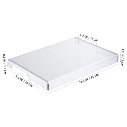 Transparent Acrylic Keyboard Protector Cover for Laptop and Desktop Waterproof and Dustproof Keyboard Case Versatile Protective Accessory 13.77X9.84X1.18In - size: 35.00X25.00X3.00CM