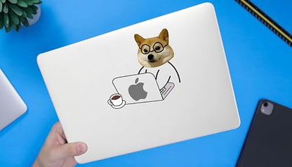 DTangLsm for MacBook Air 15 inch Case M5 M4 M3 M2 2026-2023 Laptop Cover | Model A3448 A3241 A3114 A2941, Cute Clear Plastic Hard Shell Mac Air 15 Laptop Case and Keyboard Cover, Hard-working Dog - color: Hard-working Dog