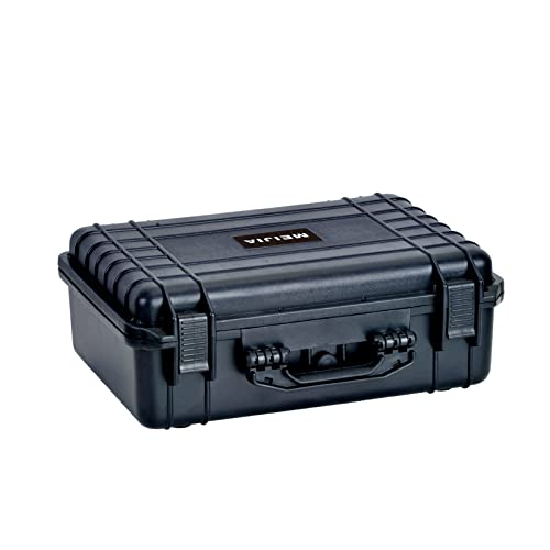 MEIJIA All Weather IP67 Waterproof Hard Camera Case,Hard Protective Case,Hard Case with Customizable Foam,Fit Use of Drones,Camera,Equipments,Pistols(Black,18.5 x14.06x6.93inches) - color: Black, size: 18.5 x14.06x6.93inches