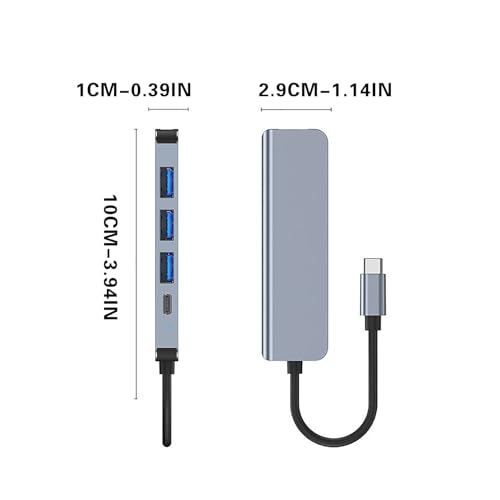 USB Hub Multi USB Splitter 5Gbps USB 3.0 Port Extender Hub with 4 Ports, USB Extension Cable Super Speed HUB Splitter Expansion for Mouse Flash Drive Keyboard Mobile Hard Disk Drive Gifts
