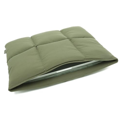 Puffy Laptop Sleeve 13 Inch 14 inch, Green | Pillow Shape Laptop Sleeve, Compatible MacBook Pro 13inch 14 Inch M4 M5 Pro/Max, MacBook Air M1 M2 M3 2026, MacBook Neo - color: Green, size: For 13"-14" MBA/MAP M4 M3 M2 M1