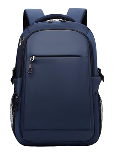 JiaYou Laptop Backpack for Men and Women 14 Inch Water Resistant Business Travel Daypack with USB Charging Port(Navy Blue,14 Liters) - color: Navy Blue