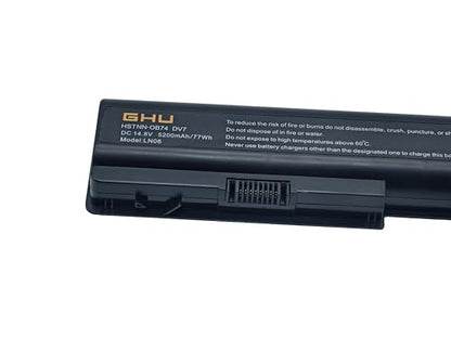 GHU New Battery Replacement for 480385-001 486766-001 HSTNN-OB75 Compatible Wit HhP Pavilion Laptop and Notebook 464058-251 464059-121 464059-141 516355-001 516916-001 GA08 HSTNN-C50C HSTNN-DB74 - style: DV7/8 Cell