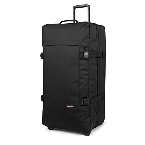 Eastpak Tranverz L – 121L Large Wheeled Luggage with Dual Compartments, TSA Lock, Compression Straps & Smooth-Wheeling System, Black - color: Black, size: 121 Liter Checked Bag