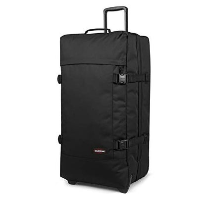 Eastpak Tranverz L – 121L Large Wheeled Luggage with Dual Compartments, TSA Lock, Compression Straps & Smooth-Wheeling System, Black - color: Black, size: 121 Liter Checked Bag