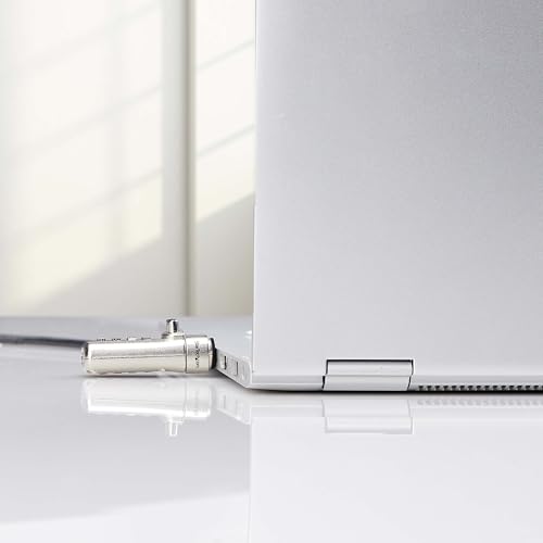 StarTech Slim Lock, 5ft (1.5m) Combination Locking Cable, TAA | K-Slot Compatible, Desk Anti-Theft Security For Laptop/Notebook, SSTDC4D-LAPTOP-LOCK - size: Nano, style: Unique Keyed