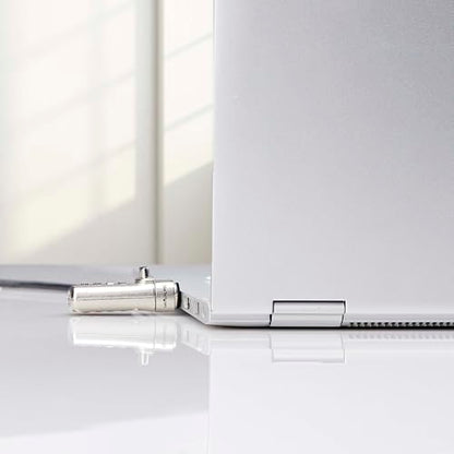StarTech Slim Lock, 5ft (1.5m) Locking Cable, TAA, Nano Slot Compatible | Desk Anti-Theft Security For Laptop/Notebook Computer, SNANOC4D-LAPTOP-LOCK - size: Nano, style: Resettable Combination