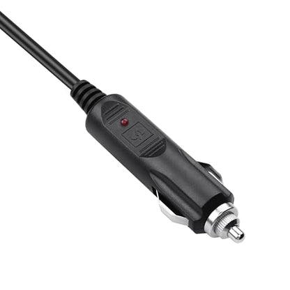 PNGKNYOCN12V DC Car Charger - Auto Power Supply with 18AWG Cable, DC 5.5mm x 2.5mm Cigarette Lighter Male Plug for Camera, CCTV, Car Refrigerator (4.9FT)