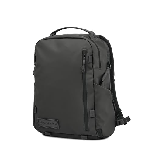 WANDRD PRVKE Zip 21L V4 Camera Backpack – Weatherproof Travel Bag with Laptop Sleeve, Expandable Rolltop and Quick Side Access - color: Black, size: 21L (Bag Only), style: Zip