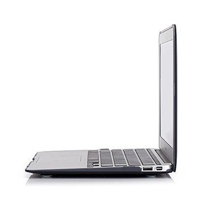 RUBAN Case for MacBook Air 13 Inch (Models: A1369 & A1466, Older Version 2010-2017 Release), Slim Snap On Hard Shell Protective Cover and Keyboard Cover, Black - color: Black