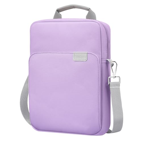 TiMOVO 9-11" Tablet Sleeve Bag Carrying Case with Strap, Purple | Fits iPad A16 11", Pad Air 11/5th & 4th 10.9", 10th Gen/10.2", Galaxy Tab A11 Plus, Multi-Pocket, Handle, Padded Protection - color: Ad-Purple, size: 9-11