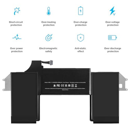TREE.NB A1965 Laptop Battery Replacement for MacBook Air 13 inch Retina A1932(Late 2018 2019) A2179 (Early 2020) EMC 3184 3302 MacBookAir8,1 8,2 9,1 MRE82LL/A MRE92LL/A MVFH2LL/A MVFM2LL/A MRE82B/A - size: ‎11.4x5.98x0.2inch A1965