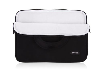 amCase Chromebook Case-11.6 to 12 inch Neoprene Sleeve with Handle-Black | Travel laptop bag - color: Black, size: 11.6 to 12 inch
