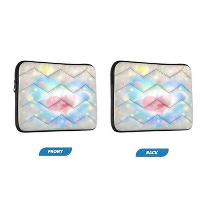 Dreamy Heart Stars Waterproof Laptop Sleeves 14-16 Inch Padded Quilted Laptop Protector Bag Notebook Case - color: Dreamy Heart Stars, size: Large
