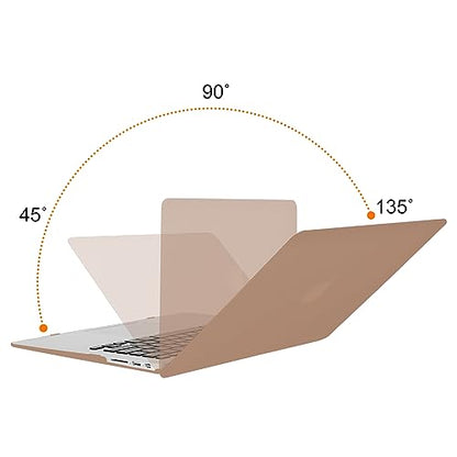 MOSISO Case Compatible with MacBook Air 13 inch A1369 A1466, Caramel Brown | Plastic Hard Shell & Keyboard Cover & Screen Protector Compatible with MacBook Air 13 (Older Version 2010 - end 2017) - color: Caramel Brown