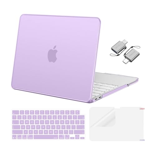 MOSISO Compatible with MacBook Neo Case 13 inch 2026 A3404, Purple | Crack & Scratch Resistant Cover Protective Ultra-Thin Hard Shell & Keyboard Cover & Screen Film & Type C - color: Purple