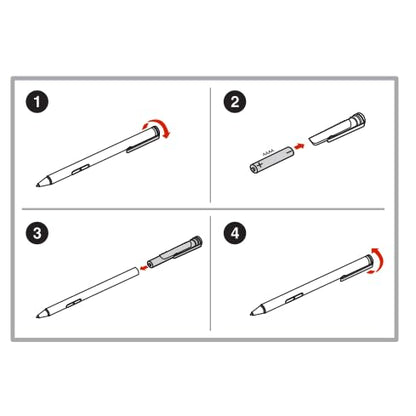 Active Pen for Lenovo Thinkpad Yoga C930-13, 720, 730, 920, Flex 14/15, Flex 6, ThinkPad X1 Yoga Gen 3, X1 Extreme, X1 Tablet Gen 3, Miix 720, Miix 520/510-12, 4X80N95873 GX80N07825, Black - style: Active Pen