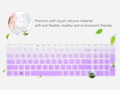 Keyboard Cover for HP Laptop 15-db 15-dw 15-dy 15-da 15-ef 15-bs/bw 15-ef 15t 15z 15.6" 15-db0011dx 15-dy1043dx/dy1051wm 15-dw0037wm/dw1083wm 15-ef1001ds, HP 17-by/bs/ca 17.3 Keyboard Cover, Purple - color: Ombre Purple