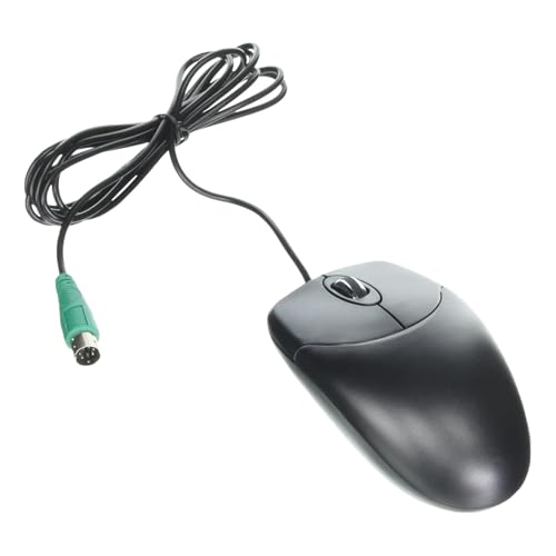 Adesso 3 Button Desktop PS/2 Optical Scroll Mouse, Black - style: PS/2