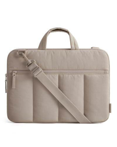 BAGSMART 15.6 Inch Laptop Sleeve with Handle Slim Protective Case for Women | Laptop Bag with Strap for Work Business Trip College Compatible with M5 MacBook Pro 16, HP, Dell, Lenovo, ASUS - color: Brown, size: 15.6 inch