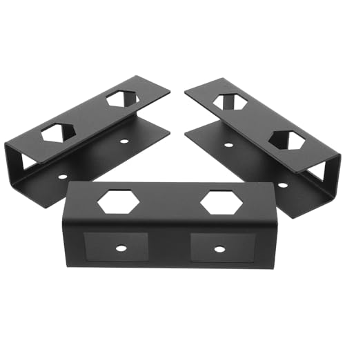 Didiseaon Desk Metal Laptop Bracket and Keyboard Holder for Office Use, Black Compact Mounting Stand with Storage Shelf Compatible with Tablets and Laptops