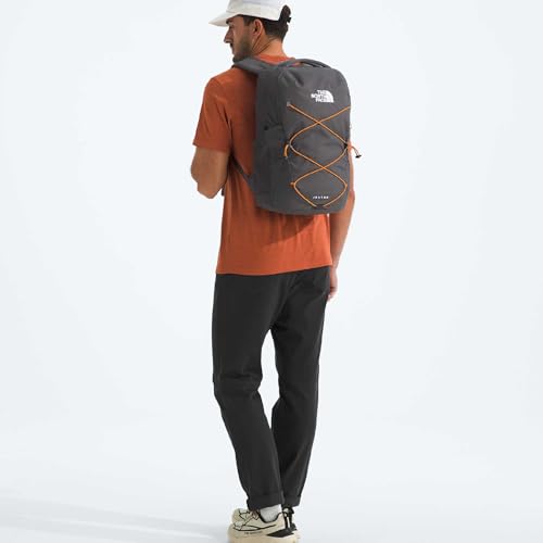 The North Face Jester Everyday Laptop Backpack, Gy/Dust Org, OSFA | Commuter Daypack, Water Repellent, Laptop Sleeve - color: Anthracite Grey/Dust Orange
