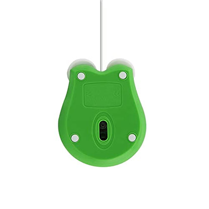 Sokelinn-six Wired Cute Mouse, USB Wired Mause for Kids with Lovely Cartoon Shaped, 1600PDI 3 Buttons Ergonomic Mini Mice for PC Laptop Desktop (Green Frog) - color: Green Frog
