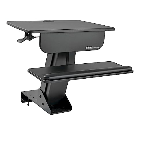 TRIPP LITE Sit Stand Desktop Workstation, Adjustable Standing Desk with Clamp (WWSSDC) - style: Desk-Clamp