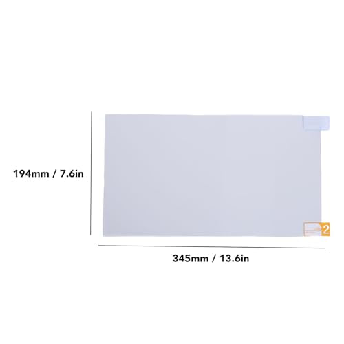 Zopsc 15.6 Inch Laptop Screen Protector, 16:9 Aspect Ratio 345x194mm Clear Film Replacement for Computer
