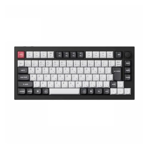 Q1 HE ISO Layout Custom Mechanical Keyboard | ISO Layout, QMK Wireless Programmable, Magnetic Adjustable Switches, Dynamic RGB Backlight(JIS ISO(Black)) - color: JIS ISO(Black)