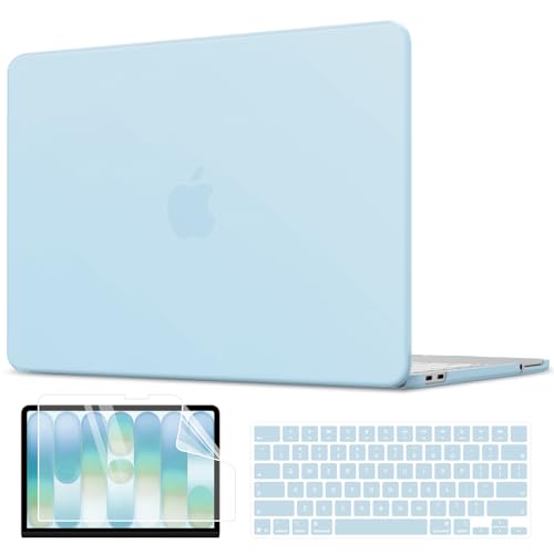 AKIT for MacBook Neo 13 Inch Case 2026 Model A3404, Air Blue | Anti-Scratch Protective Matte Hard Shell, 2 Keyboard Covers, Screen Protector - color: Blue
