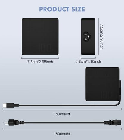 100W 65W USB C Charger Compatible with ASUS ROG Ally/Ally X ROG Flow ZenBook Zephyrus Lenovo Dell HP Acer Gaming Laptop Type C Computer AC Adapter 1.5m 5A USB-C Output Cable PD 3.0