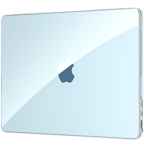 EooCoo Compatible with MacBook Air 15 inch Case 2026 2025-2023 M4 M3 M2 A3241 A3114 A2941, Fit Like a Glove, College Essentials Sleek Protective Hard Shell Cover for Mac Air 15.3", Crystal SkyBlue - color: Crystal SkyBlue, size: MacBook Air 15 inch