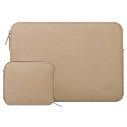 MOSISO Laptop Case 13.3 inch, 13-13.3 inch Laptop Sleeve with Small Case | Compatible with MacBook Air/Pro 13/Pro 14 M5 M4 M3 M2 M1, HP Dell ASUS Lenovo, Neoprene Computer Sleeve Bag, Apricot - color: Apricot, size: 13.3 inch