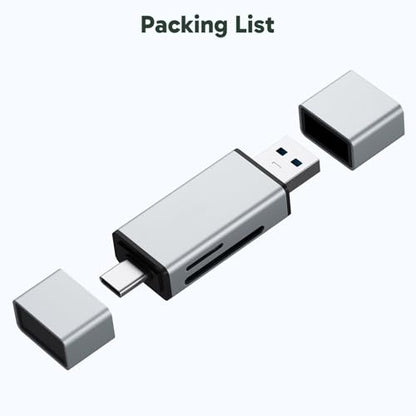 AKASO SD Card Reader - USB 3.0 Type C to Micro SD Card Adapter, Memory Card Reader for SD/Micro SD/SDHC/SDXC Card, Compatible with Smartphones, Laptops, Tablets, Personal Computer and Cameras