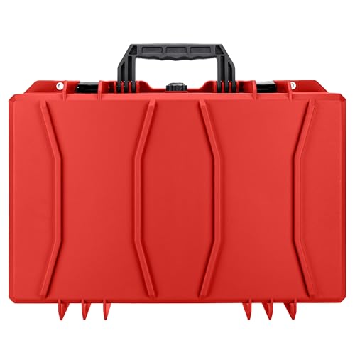 Eylar 21.6" Intact Series Carry-On Hard Camera Case, Lightweight and Durable Stacker Design with Foam (Red) - color: Red