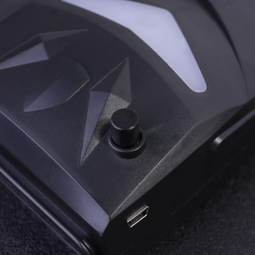 SHINEOFI USB Laptop Cooling Pad with Side Suction Air Draft Design, Black Plastic Computer Accessory Featuring Great Performance and Efficient Cooling for Enhanced Laptop Radiator Function