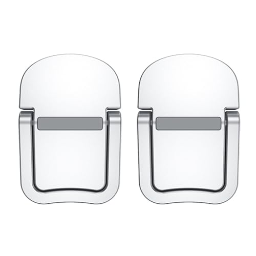 2Pcs Portable Foldable Laptop Stand Invisible Cooling Stand Height Adjustable Metal Laptop Tablets Desk Mount - color: Silver singleframe